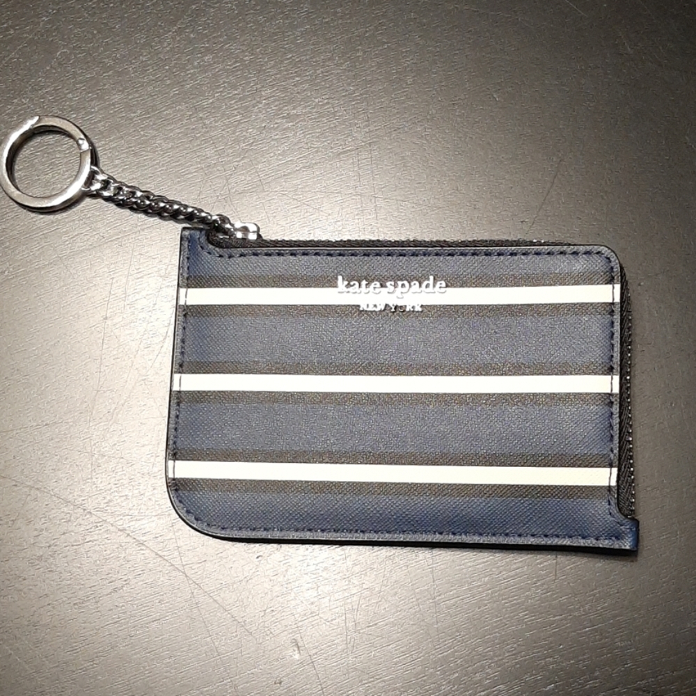 Kate Spade Cameron York Stripe Card/Change Holder